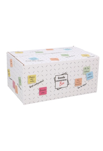 [1910169] Geschenkdozen Goede Voornemens 31x20x14cm 30stuks