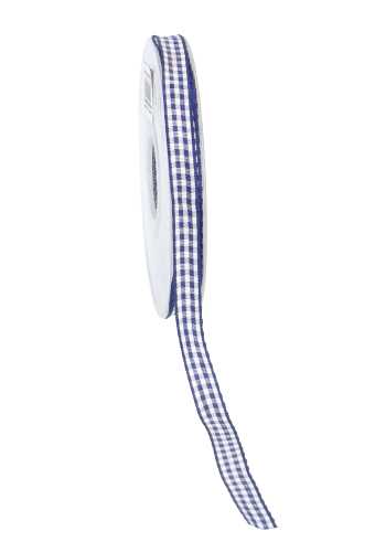 [K1380010] Cadeaulinten Ruit Donker Blauw 10mm x 20 meter