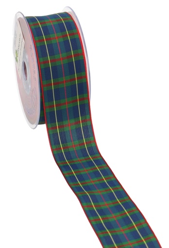 [K1391313] Luxe Kadolint Tartan Schotse Ruit Groen Blauw 38mm x 20meter