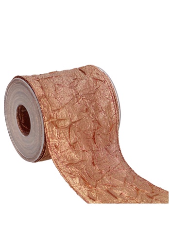 [K1391213-100] Luxury Metallic Lint Koper Met IJzerdraad 100mm x 10meter