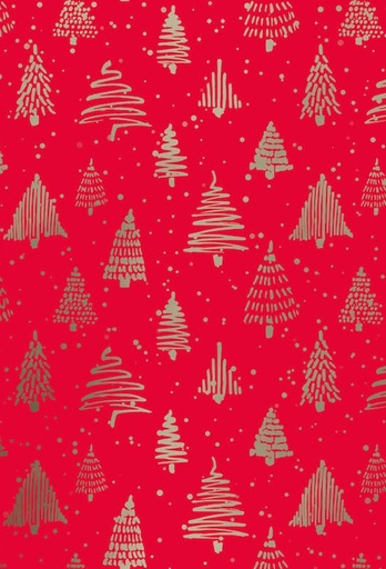 [K1470082] Kadopapier Consumentenrol Kerstmis Metallic Tree 70cmx1.5meter 1 stuks