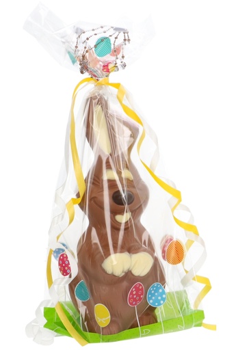 [K1240242] Cellofaan Zakjes Met Blokbodem Vrolijk Pasen 23x11x57cm 50stuks