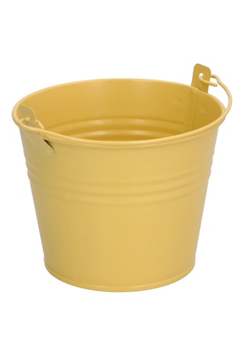 [K1150531] Blikken Emmertje Geel Rond Met Hengsel r11.7x9cm 1stuks