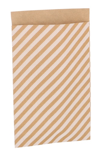 [K1071225] Kadozakjes Gerecycled Nature & White Triangel 12x19cm 200stuks