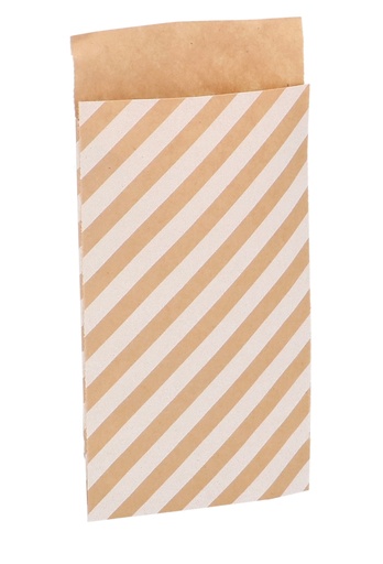 [K1071224] Kadozakjes Gerecycled Nature & White Triangel 7x13cm 200stuks