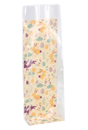 [K1240243] Kartonnen Achterkantje Vinnufossen Haasjes Paasei 7.7x5x21.5cm 100st